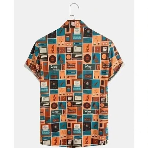 Men's Retro Bowling Shirt  Camp New Sz small - Picture 4 of 4
